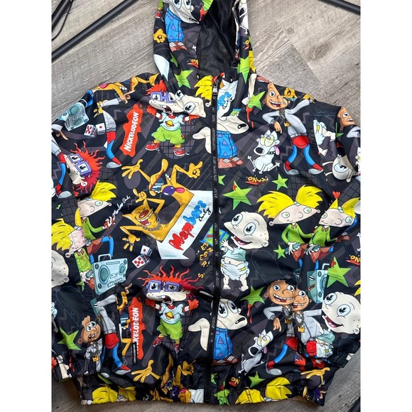Members Only Other - Members Only Nickelodeon Rugrats All Over Print Windbreaker Jacket Mens XL